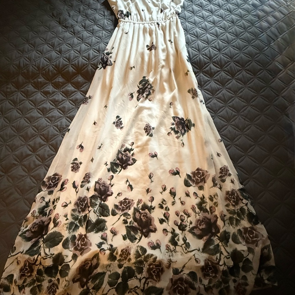 Show Me Your MuMu Cream Floral Dress